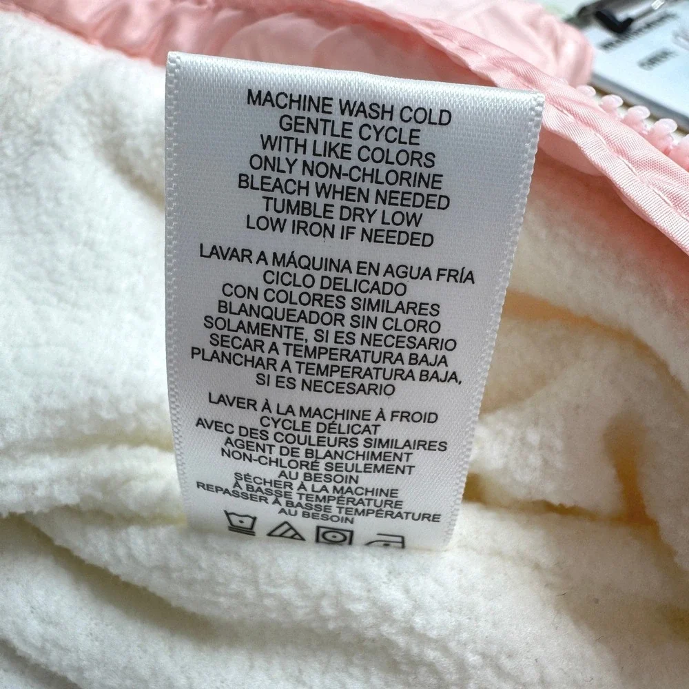 PINK PLATINUM Girls Snow Suit Bunting 9-12‎ Mnth Pink Hood Fleece Lining Winter